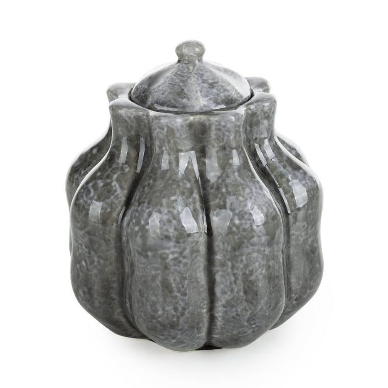 Eurofirany, świecznik dekoracyjny Niko, o 12-14 cm, grafitowy