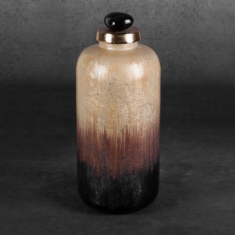 Eurofirany, szklana figurka dekoracyjna, Gala, 13-34 cm, brązowy