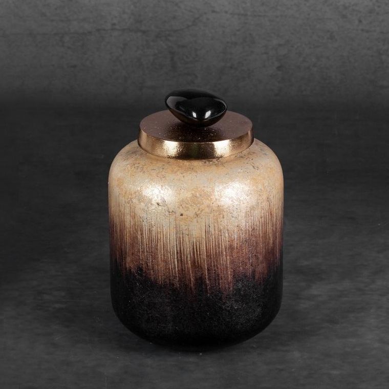 Eurofirany, szklana figurka dekoracyjna, Gala, 14-23 cm, brązowy