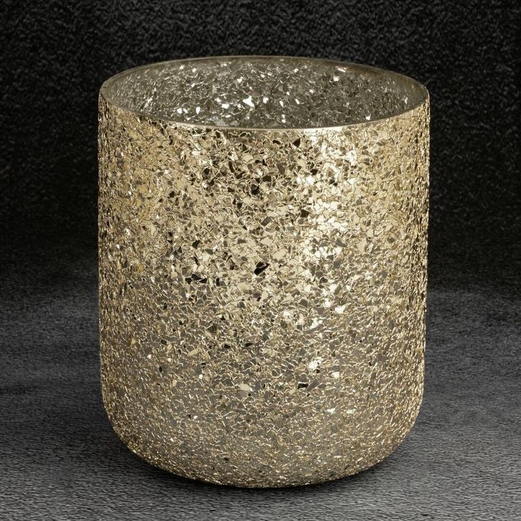 Eurofirany, szkło dekoracyjne, Melia, złoty, 20-17 cm