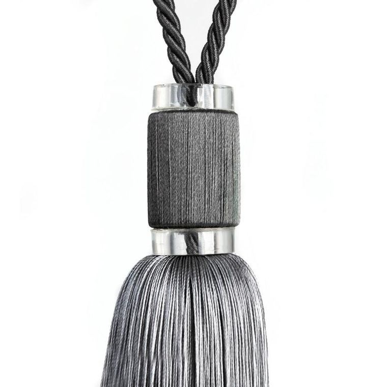 Eurofirany, sznur dekoracyjny, Dina, 60-25 cm, szary