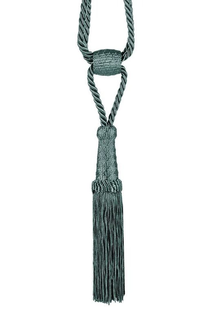 Eurofirany, sznur dekoracyjny, długość 58 cm, ciemnomiętowy