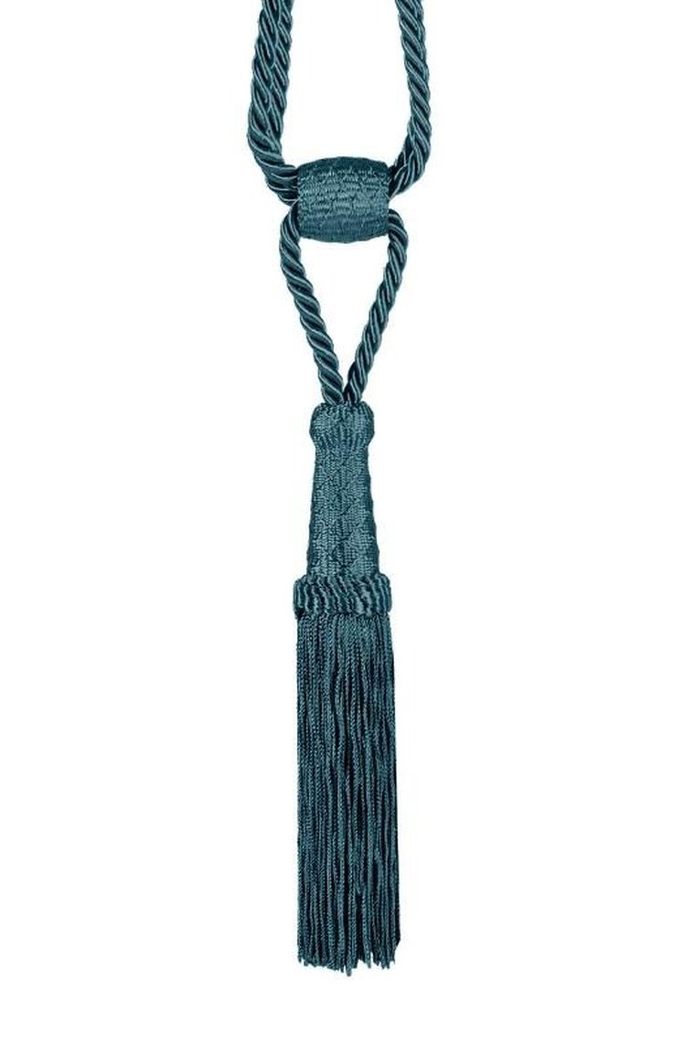 Eurofirany, sznur dekoracyjny, długość 58 cm, ciemnoturkusowy