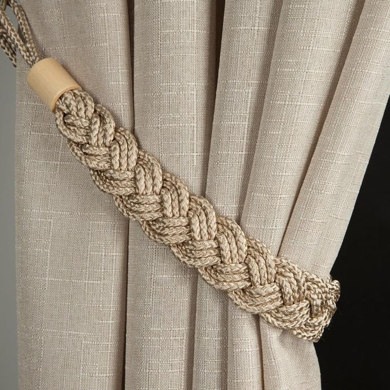 Eurofirany, sznur dekoracyjny, Kayla, 74 cm, beżowy