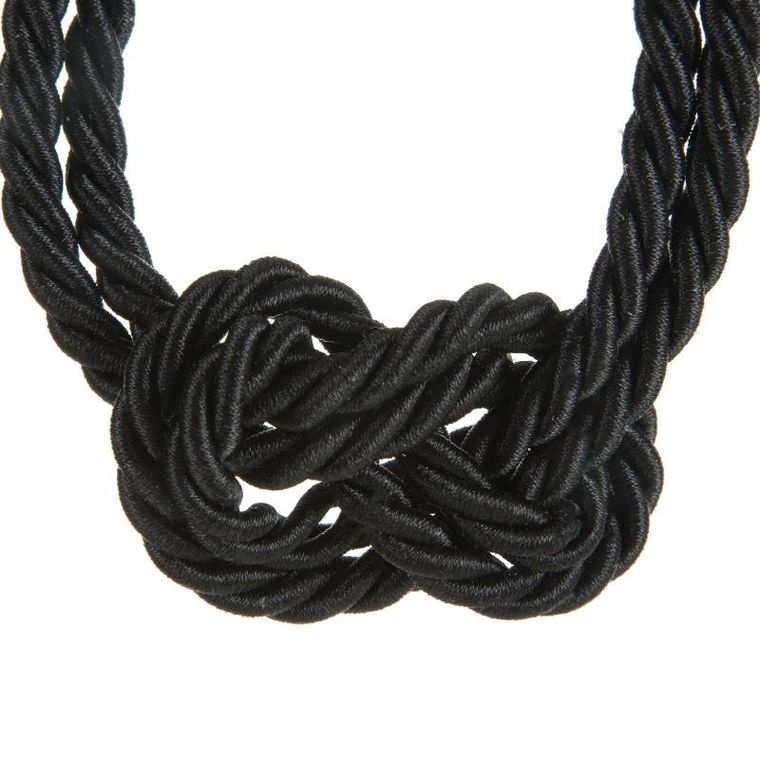 Eurofirany, sznur dekoracyjny Molly, 51 cm, czarny