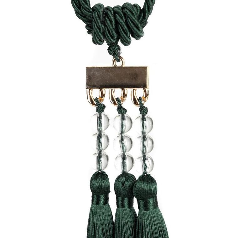 Eurofirany, sznur dekoracyjny, Nora, 66-30 cm, ciemnoturkusowy