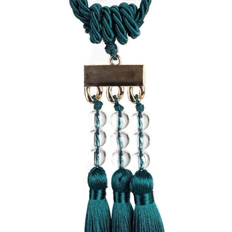 Eurofirany, sznur dekoracyjny, Nora, 66-30 cm, morski