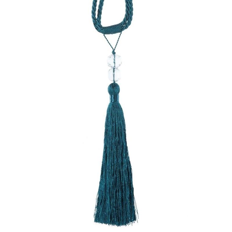 Eurofirany, sznur dekoracyjny, Zoja, długość 60 cm, ciemnoturkusowy