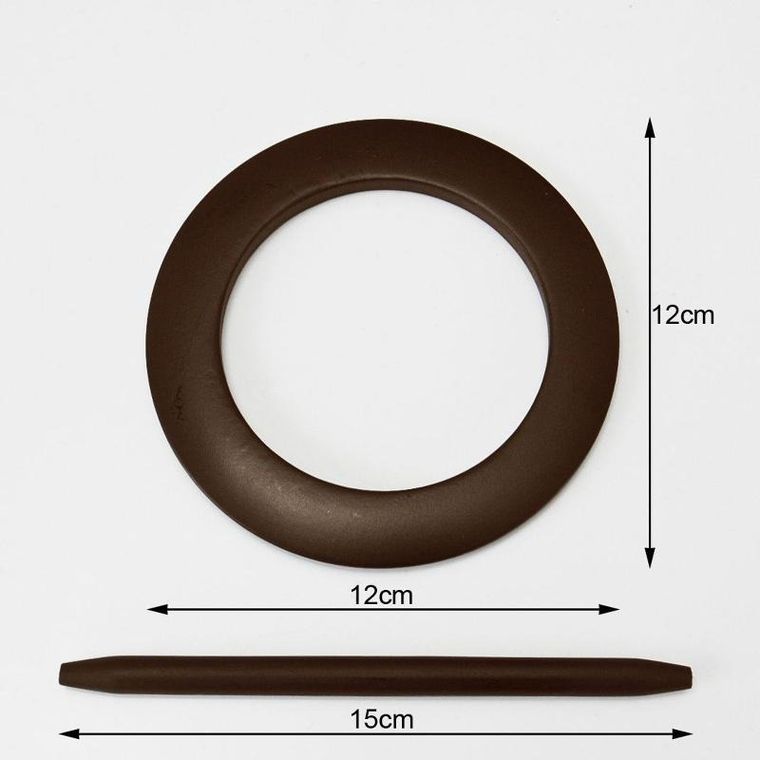 Eurofirany, upinacz dekoracyjny, brązowy
