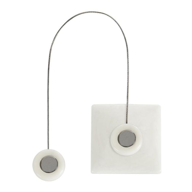 Eurofirany, upinacz dekoracyjny, z magnesem, 6-14 cm, biały