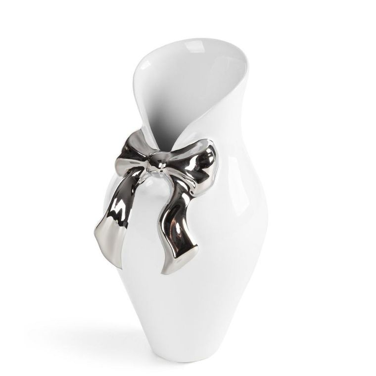 Eurofirany, wazon dekoracyjny, Akira, 11-20 cm, biały