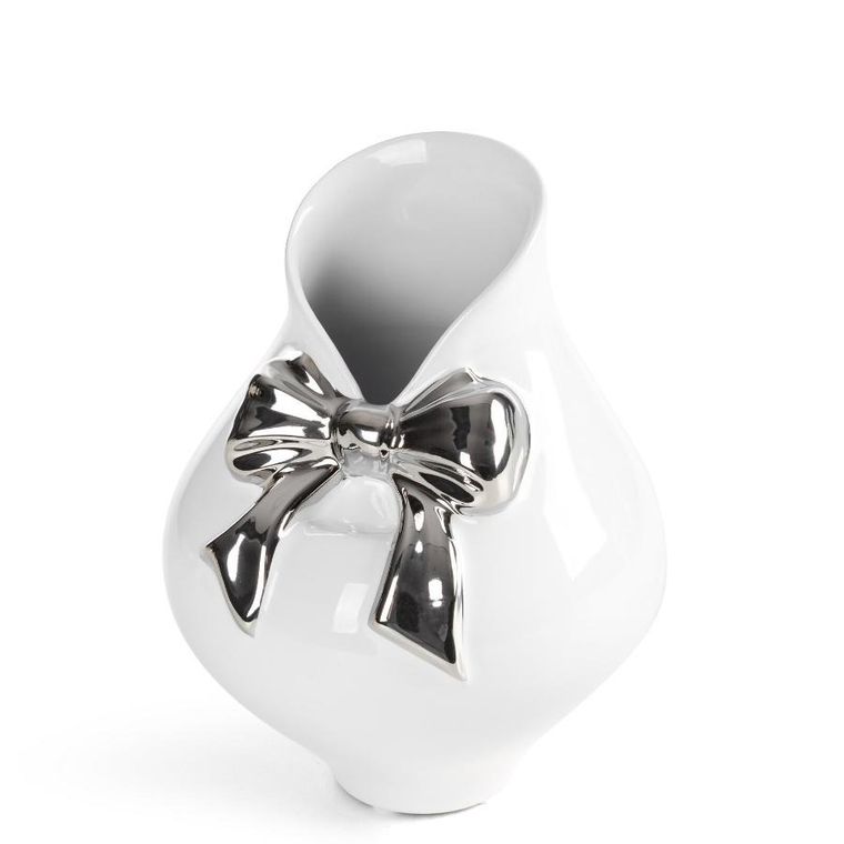 Eurofirany, wazon dekoracyjny, Akira, 14-19 cm, biały