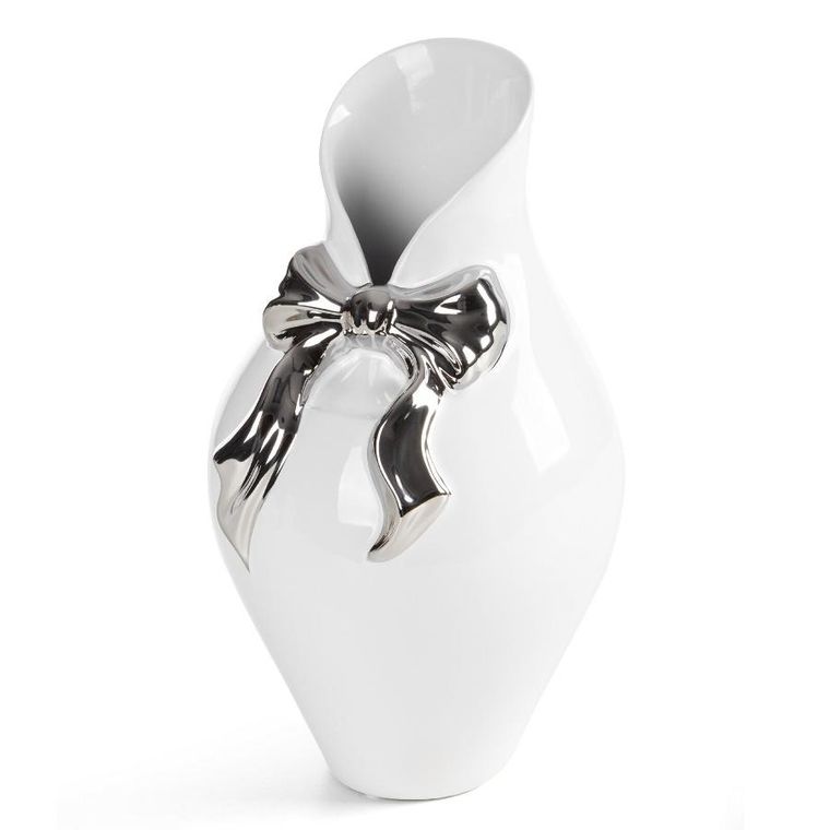 Eurofirany, wazon dekoracyjny, Akira, 16-29 cm, biały