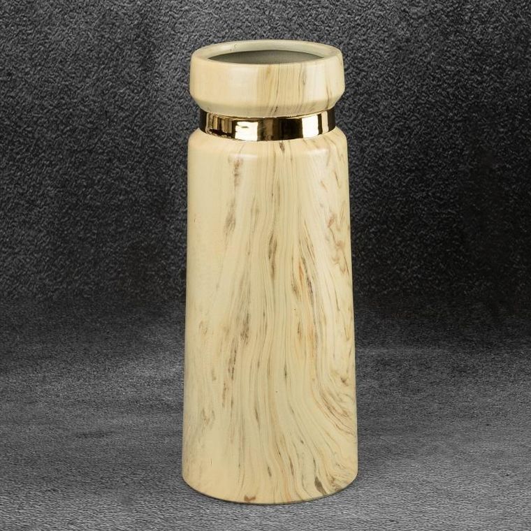 Eurofirany, wazon dekoracyjny, Aliza, 12-30 cm, beżowy