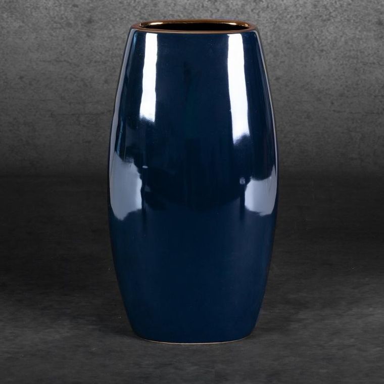 Eurofirany, wazon dekoracyjny, Amora, 19-12-35 cm, granatowy