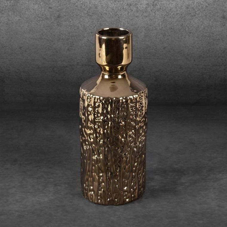 Eurofirany, wazon dekoracyjny, Erna, 12-33 cm, złoty