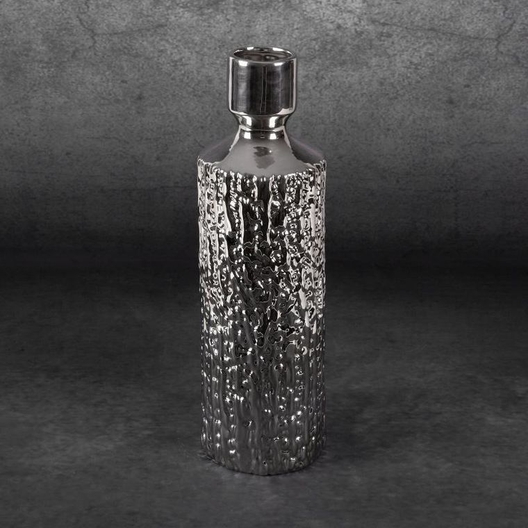 Eurofirany, wazon dekoracyjny, Erna, 13-43 cm, srebrny