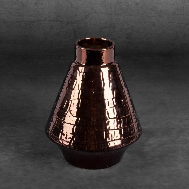 Eurofirany, wazon dekoracyjny, Erna, 17-22 cm, miedziany