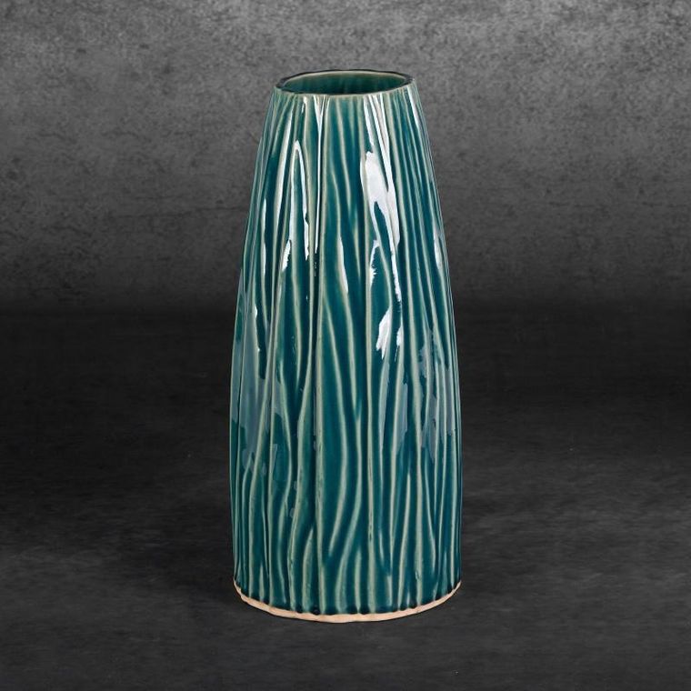 Eurofirany, wazon dekoracyjny, Rea, 16-34 cm, zielony