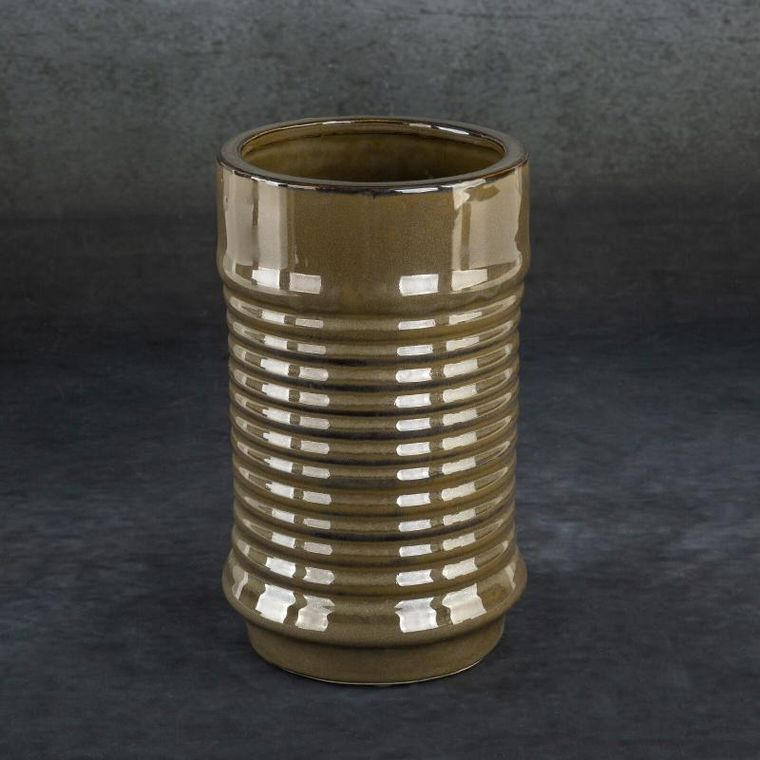 Eurofirany, wazon dekoracyjny, Sami, 12-20 cm, brązowy