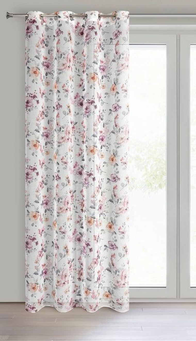 Eurofirany, zasłona gotowa abril, 140-250 cm, biały