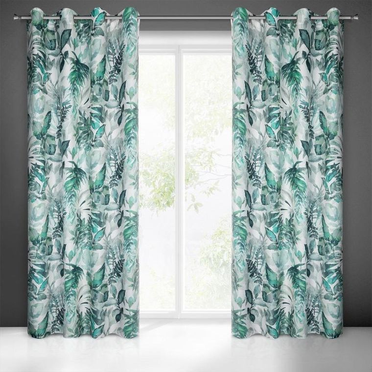 Eurofirany, zasłona gotowa, Adeline, 140-250 cm, zielony