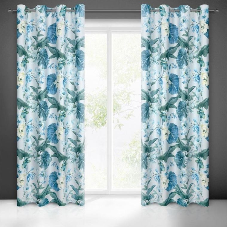 Eurofirany, zasłona gotowa, Alia, 140-250 cm, niebieski