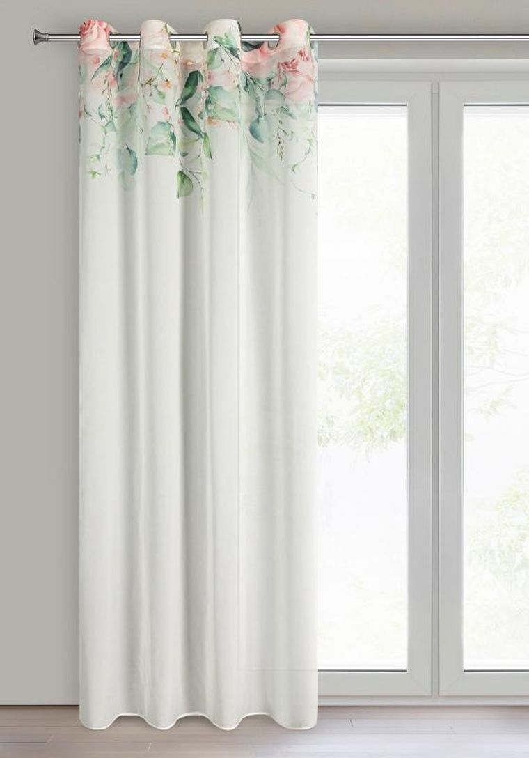 Eurofirany, zasłona gotowa, Alora, 135-250 cm, biały