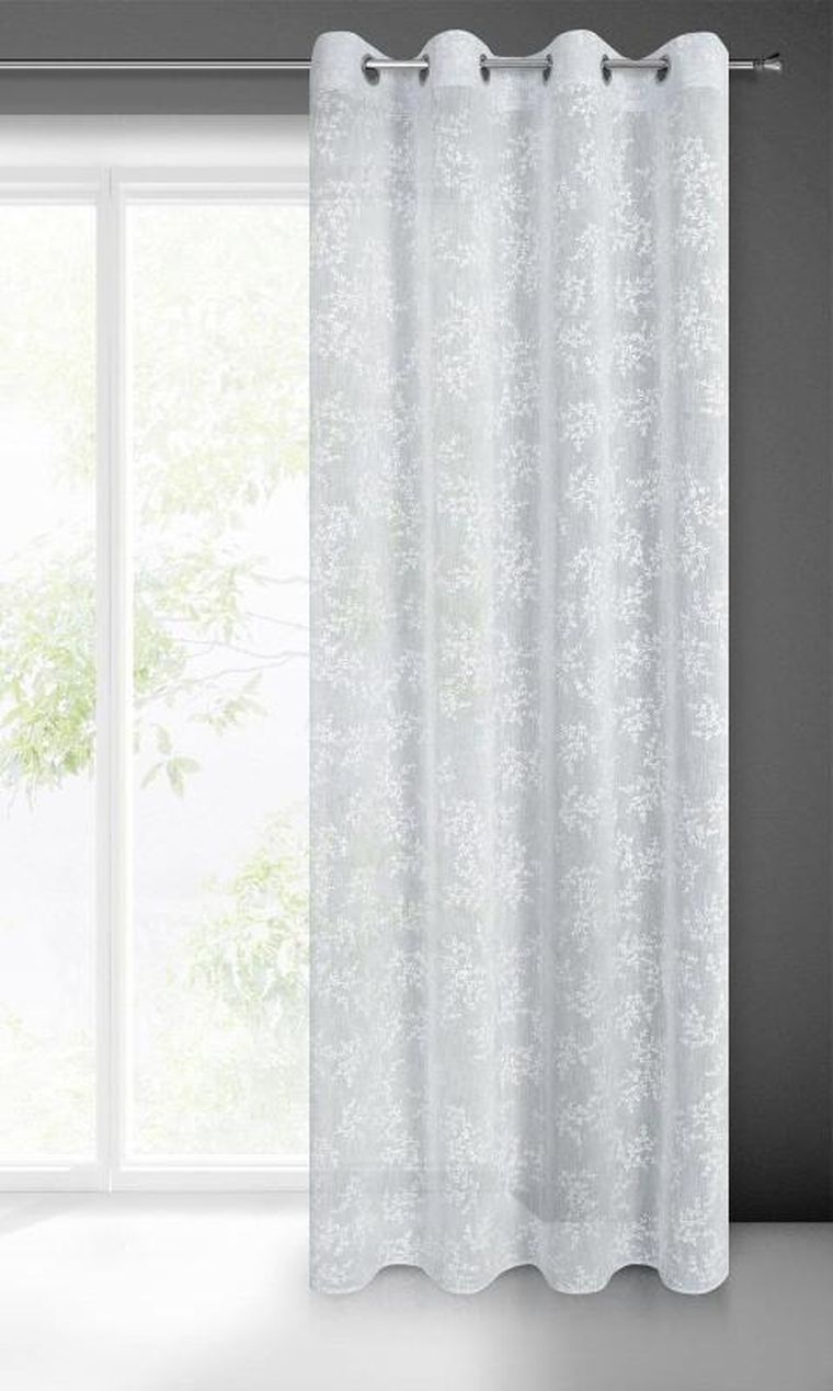 Eurofirany, zasłona gotowa, Amber, 140-250 cm, szary