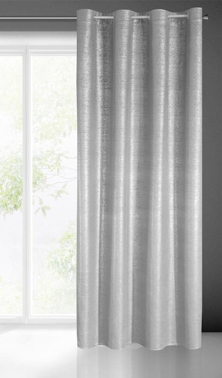 Eurofirany, zasłona gotowa, Ambi, 140-250 cm, srebrny