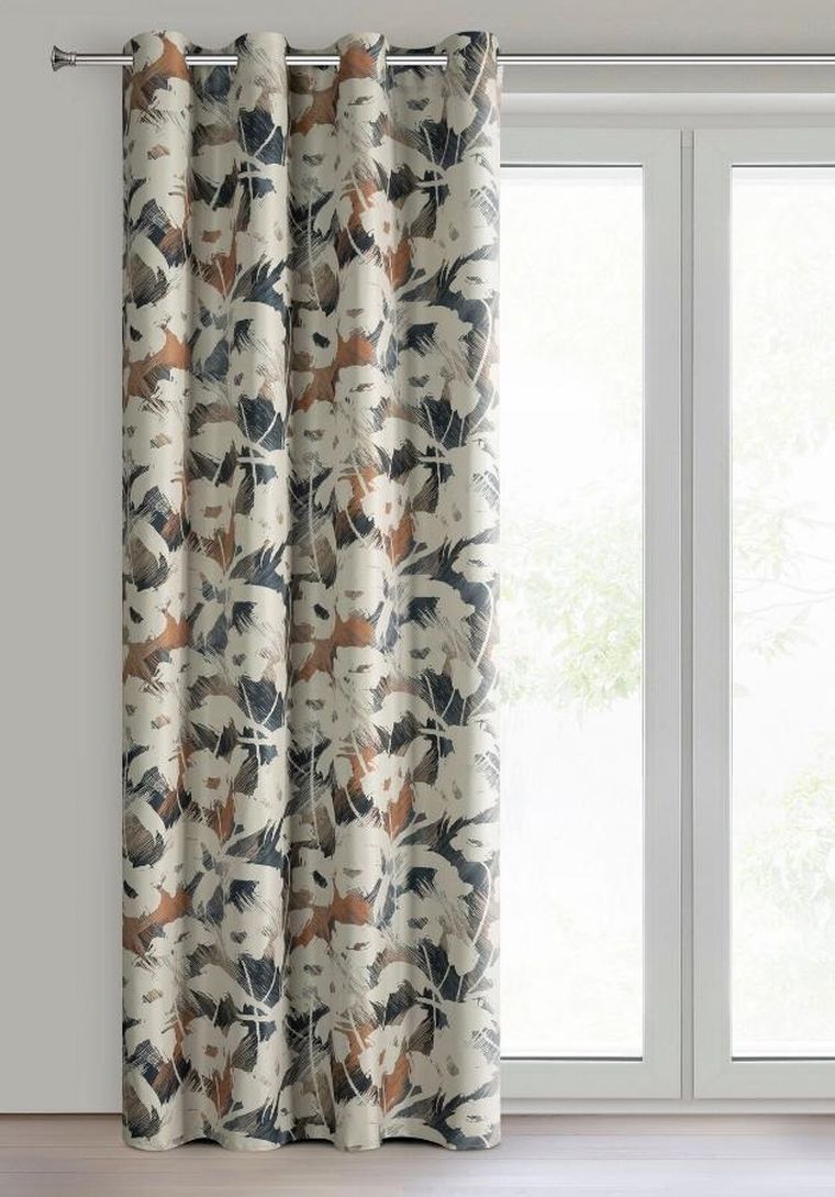 Eurofirany, zasłona gotowa, Ambra, 140-250 cm, granatowy