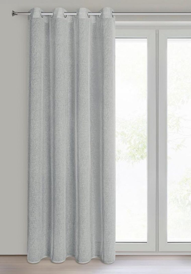 Eurofirany, zasłona gotowa, Angelica, 140-250 cm, srebrny