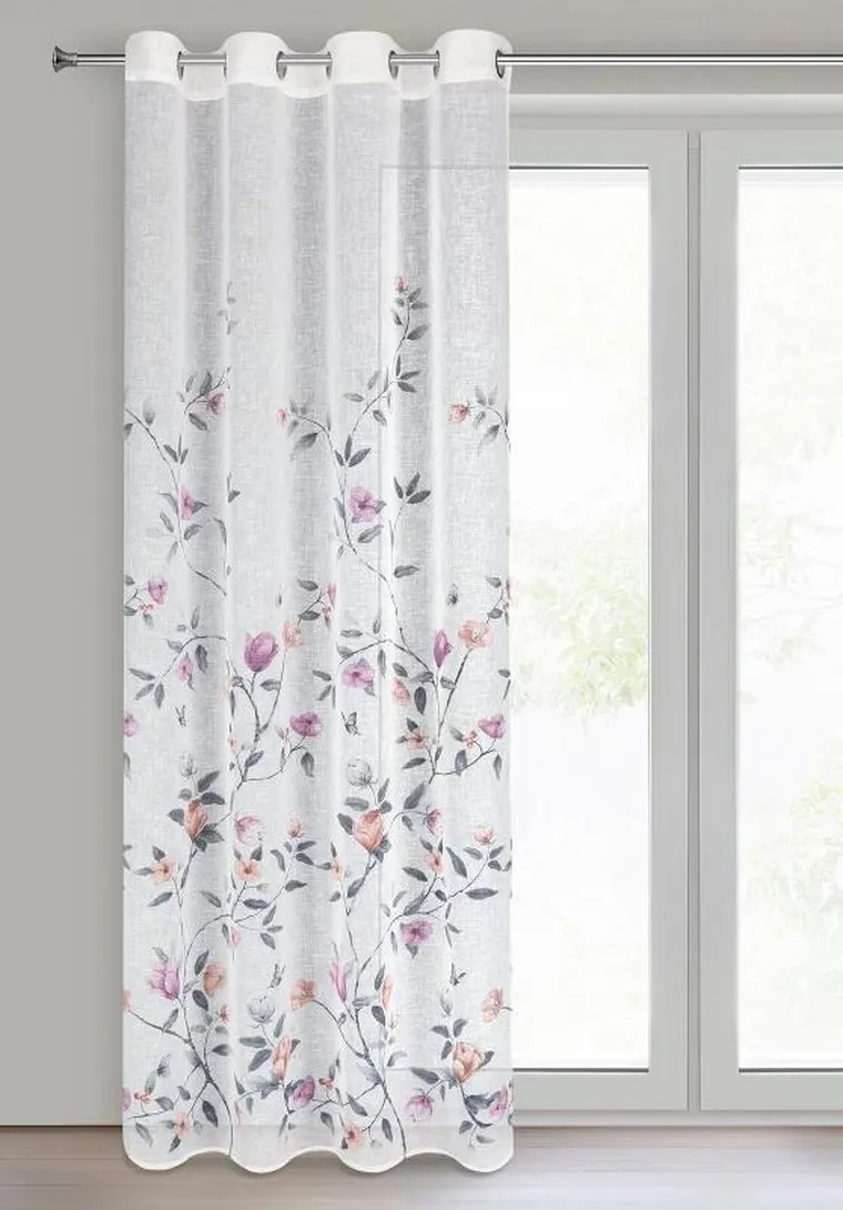 Eurofirany, zasłona gotowa, Antea, 140-250 cm, biały