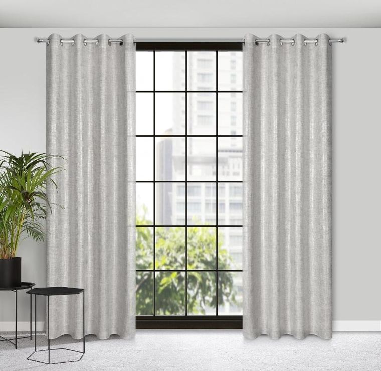 Eurofirany, zasłona gotowa, Blanka, 140-250 cm, popielaty