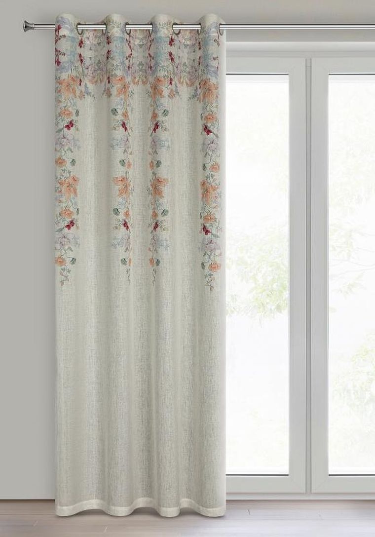 Eurofirany, zasłona gotowa Cara, 140-250 cm, naturalny