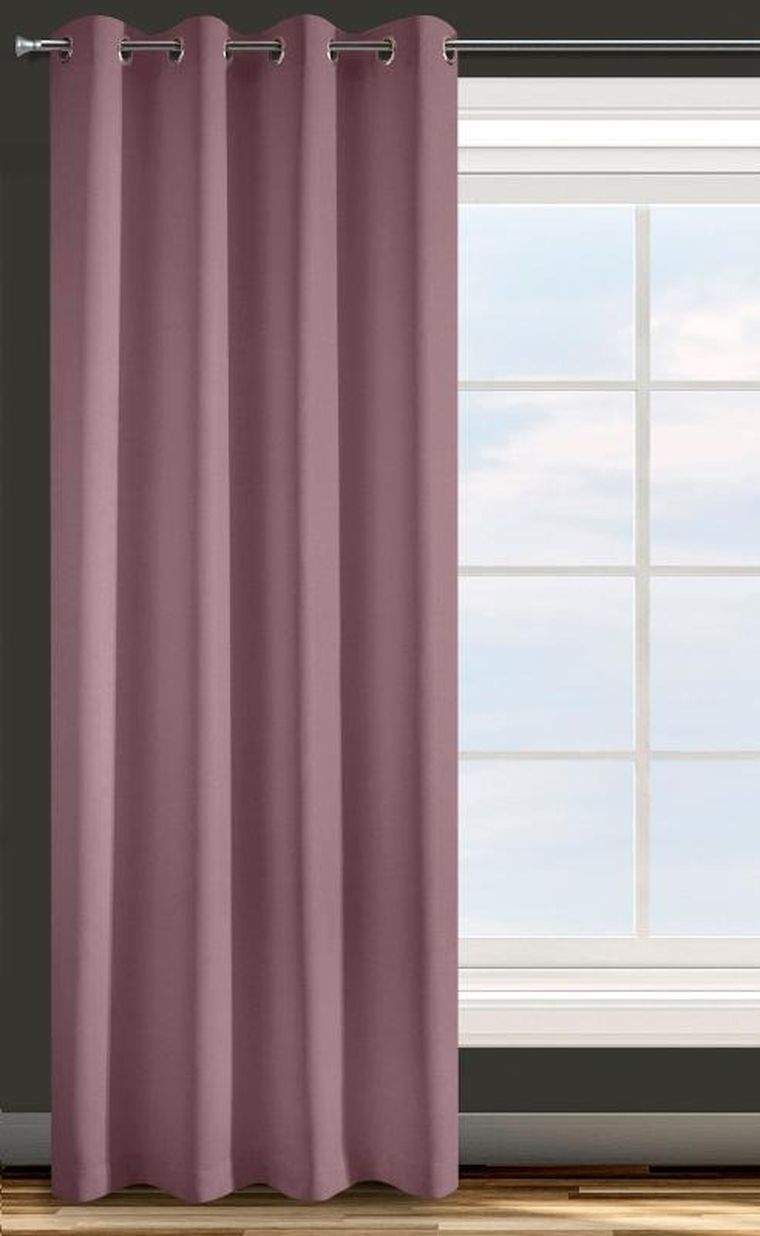 Eurofirany, zasłona gotowa D91 Adore, 140-250 cm, ciemnoróżowy