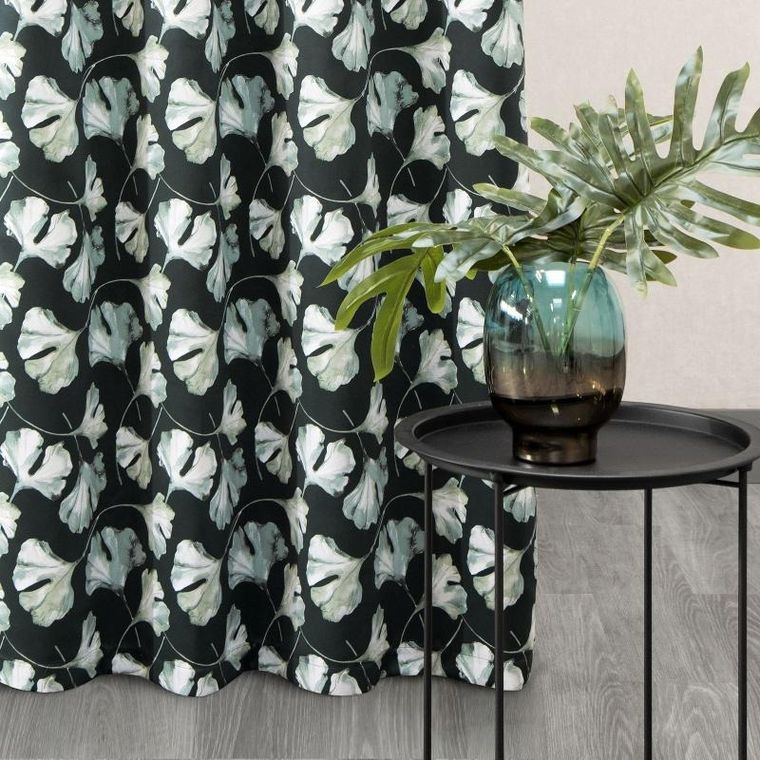 Eurofirany, zasłona gotowa D91 Aida, 140-250 cm, czarny