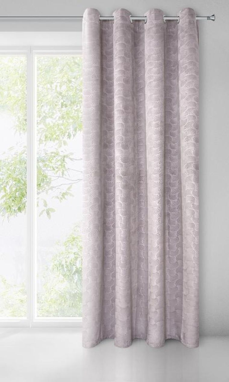 Eurofirany, zasłona gotowa D91 Ellen, 140-250 cm, pudrowy