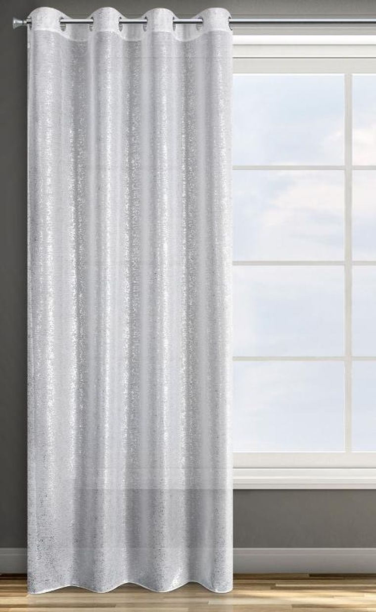 Eurofirany, zasłona gotowa D91 Mily, 140-250 cm, biały