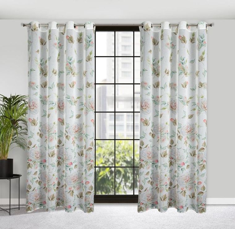 Eurofirany, zasłona gotowa d91 Rosa, 140-250 cm