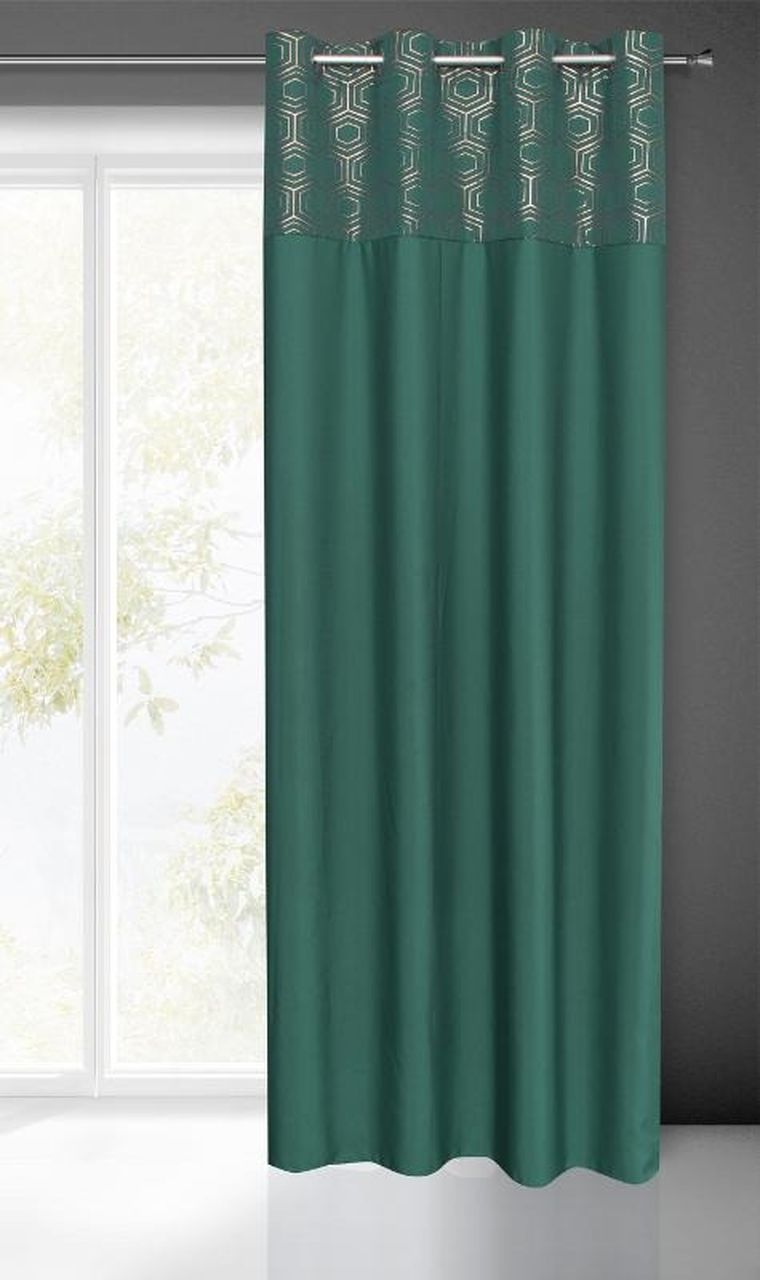 Eurofirany, zasłona gotowa, Dafne, 140-250 cm, zielony