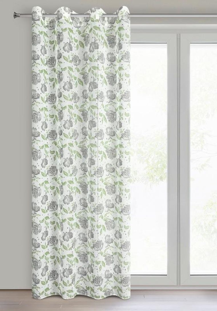 Eurofirany, zasłona gotowa, Dari, 140-250 cm, stalowy