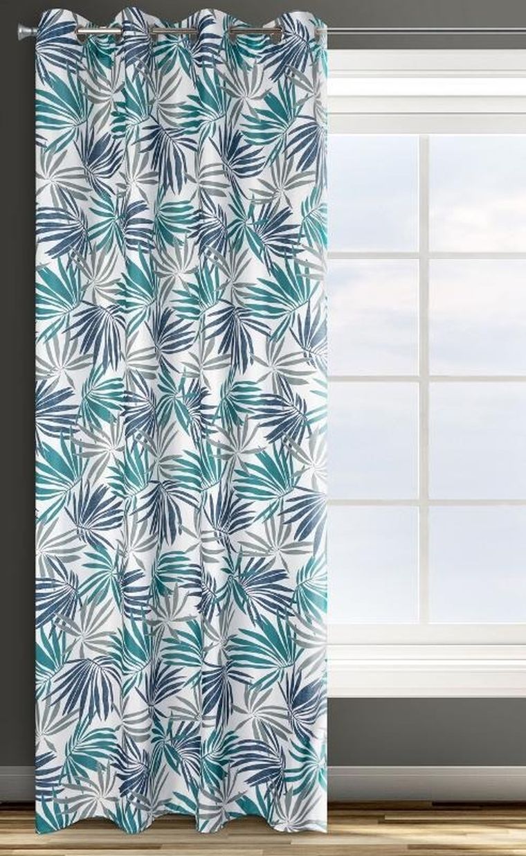 Eurofirany, zasłona gotowa, Elina, 140-250 cm, turkusowy