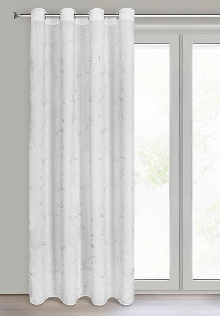 Eurofirany, zasłona gotowa, Emili, 140-250 cm, biały