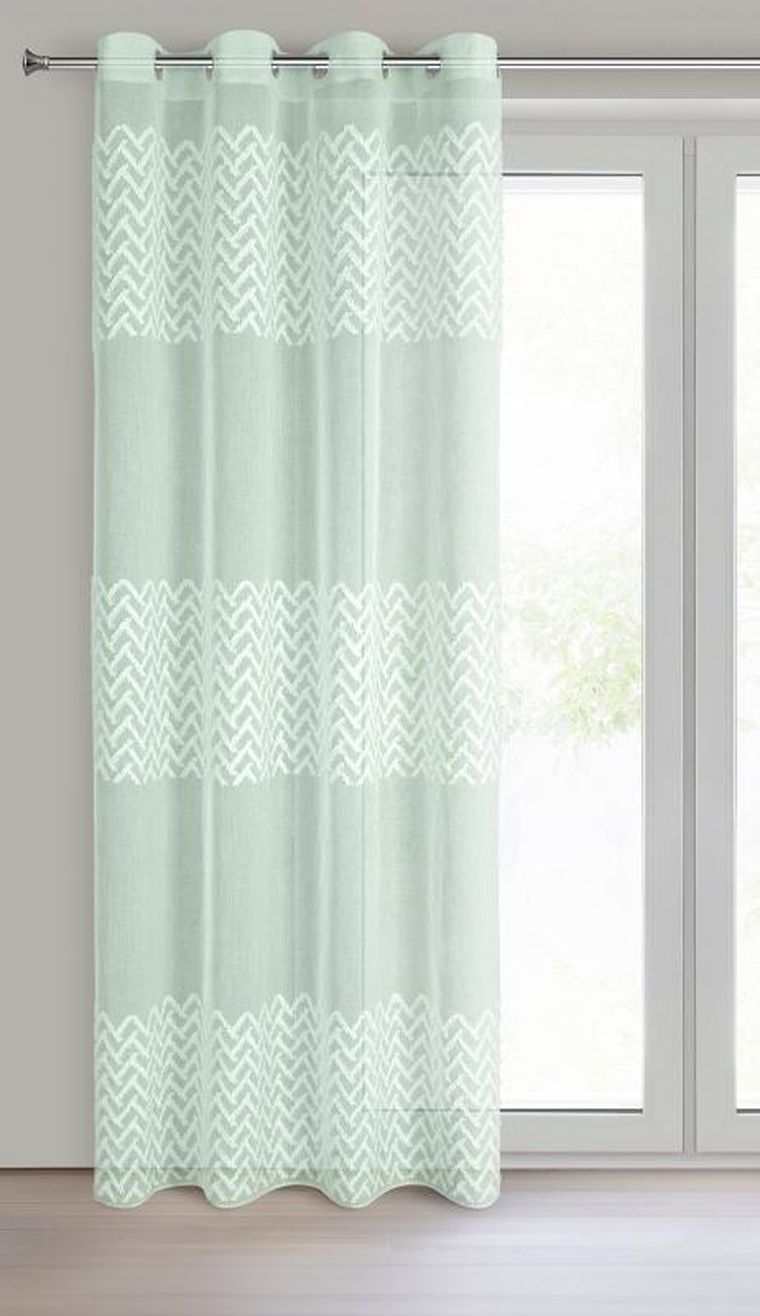 Eurofirany, zasłona gotowa, Esteri, 140-250 cm, miętowy