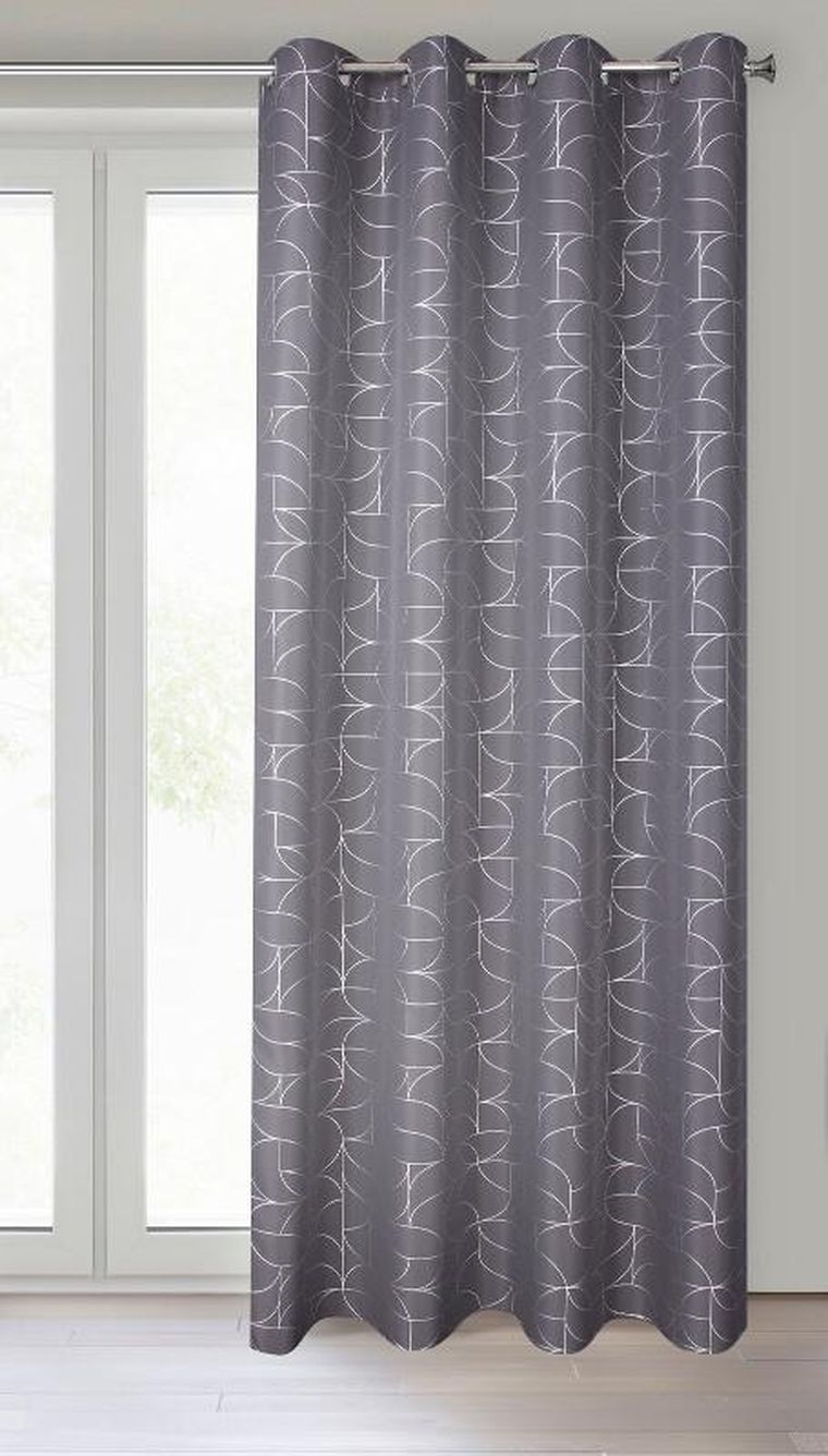 Eurofirany, zasłona gotowa, Evi, 140-250 cm, grafitowy