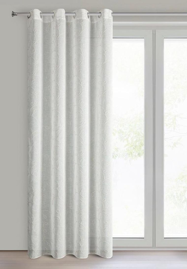 Eurofirany, zasłona gotowa, Ilena, 140-250 cm, biały