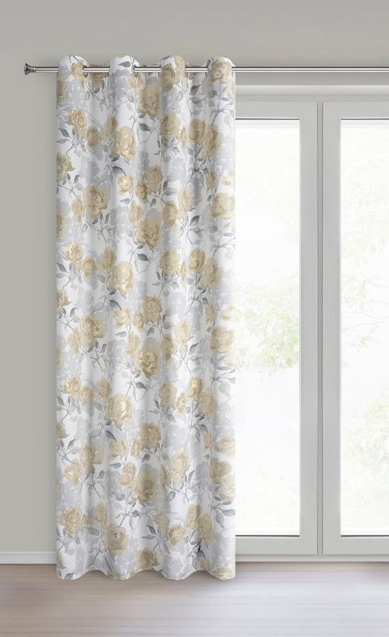 Eurofirany, zasłona gotowa, Inari, 140-250 cm, srebrny