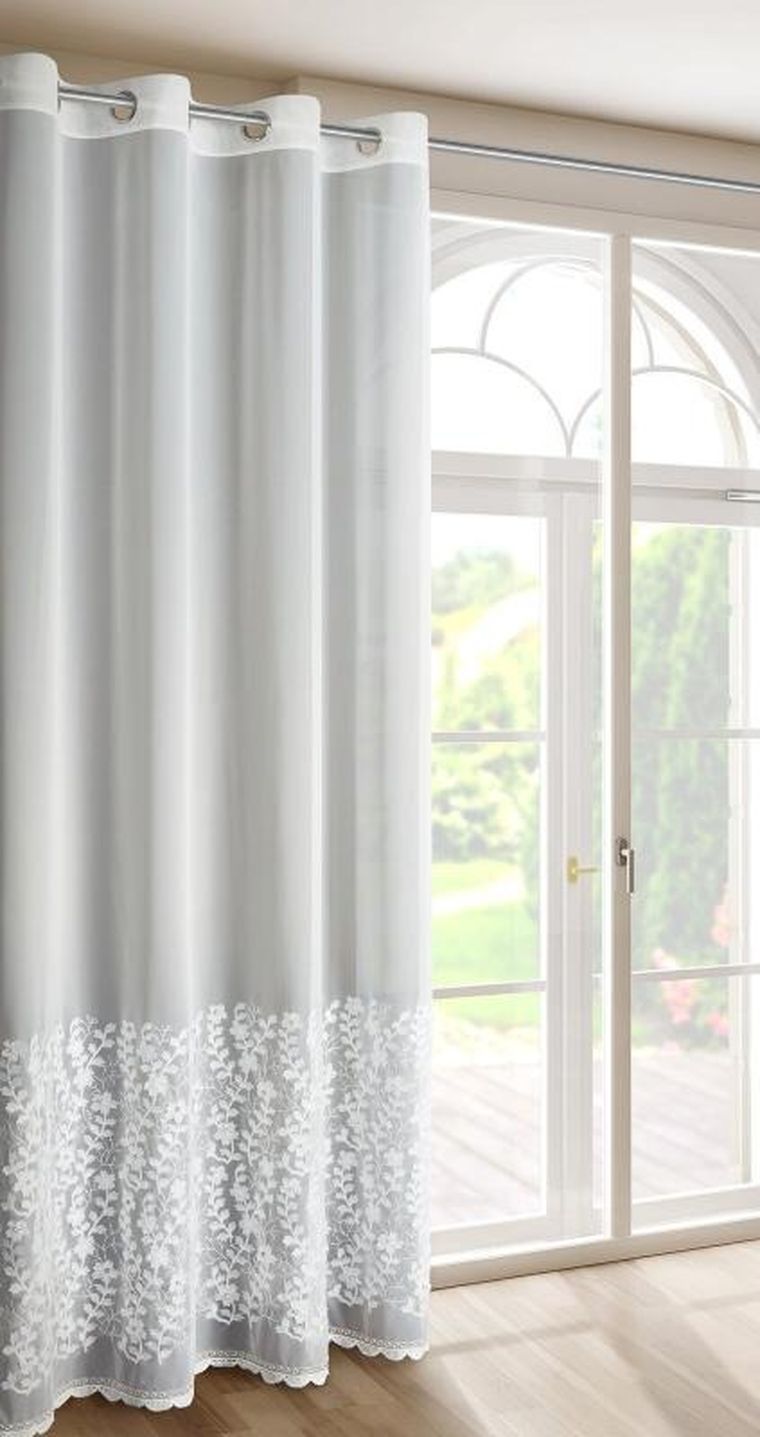 Eurofirany, zasłona gotowa, Inga, 140-250 cm, biały