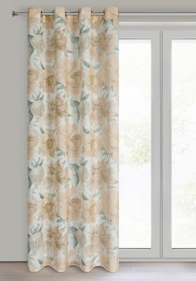 Eurofirany, zasłona gotowa, Karla, naturalny, 140-250 cm